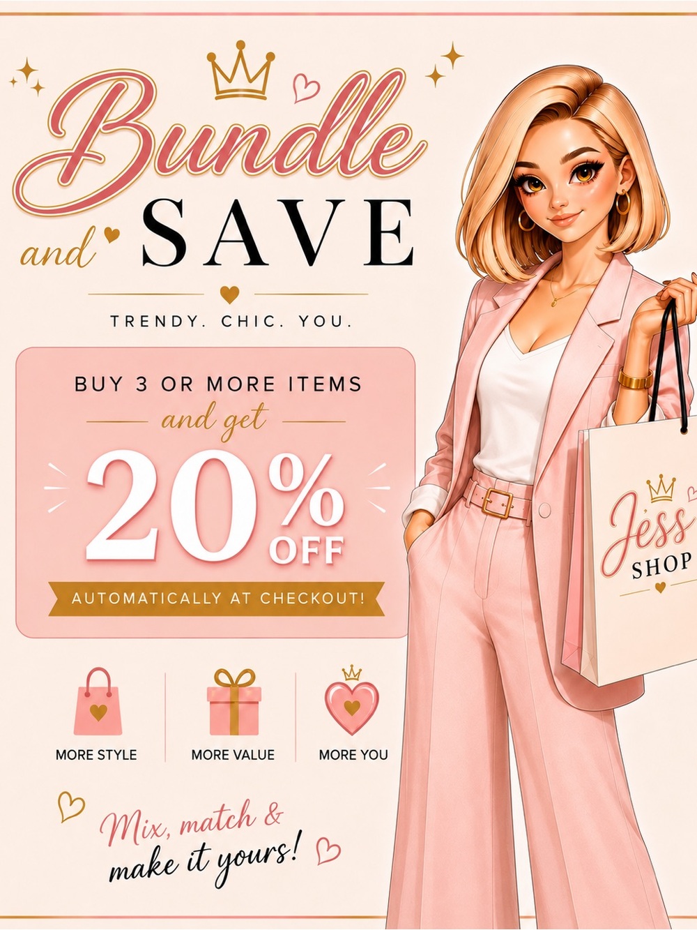 🌸 BUNDLE & SAVE 🌸 The More You Bundle, The More You Save! | 20% OFF on 3+ Items